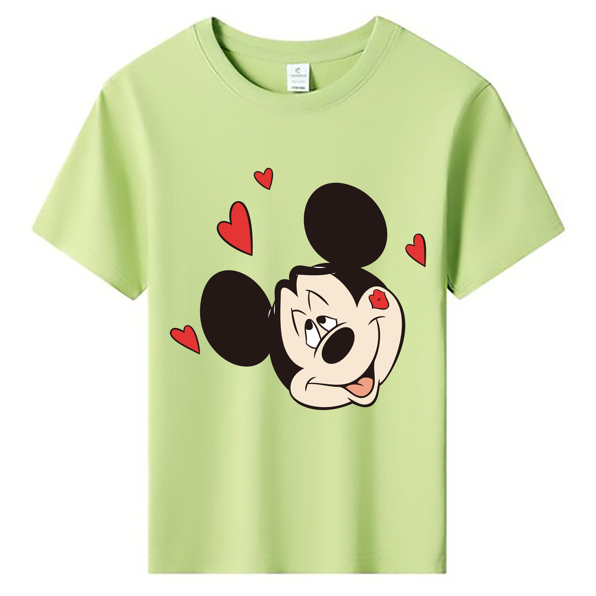 ミッキーマウス Mickey Mouse 綿100％キッズTシャツ（フロントプリント）